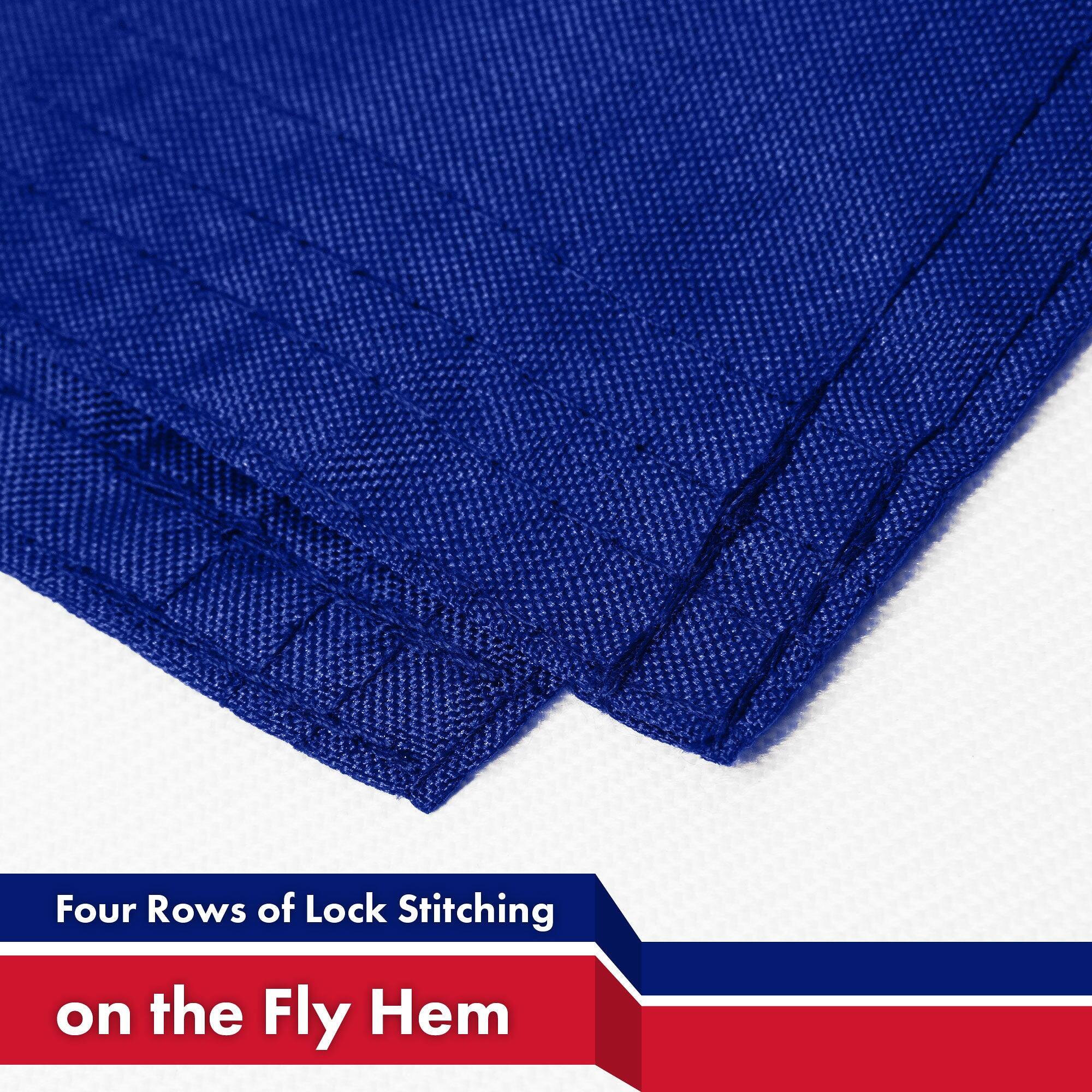 Four Rows of Lock Stitching on the Fly Hem
