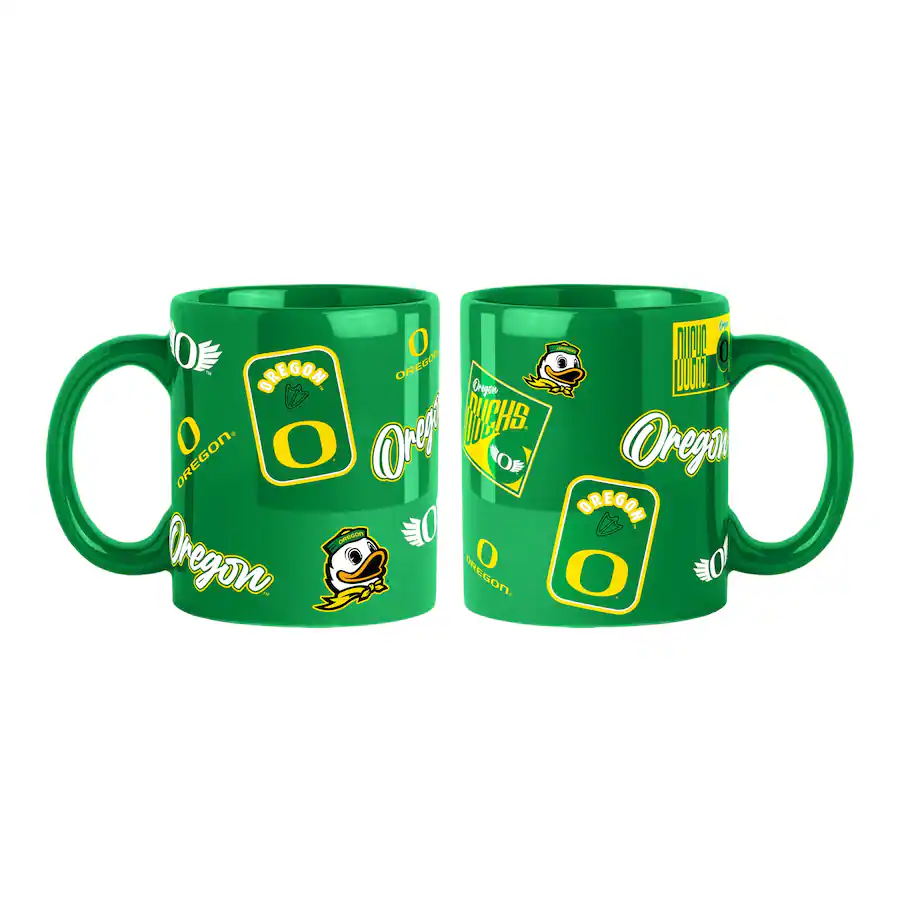 Oregon Merchandise Logo Brands Oregon Ducks 2 Pack 15oz. Color Mug Set Green 203182631 ...