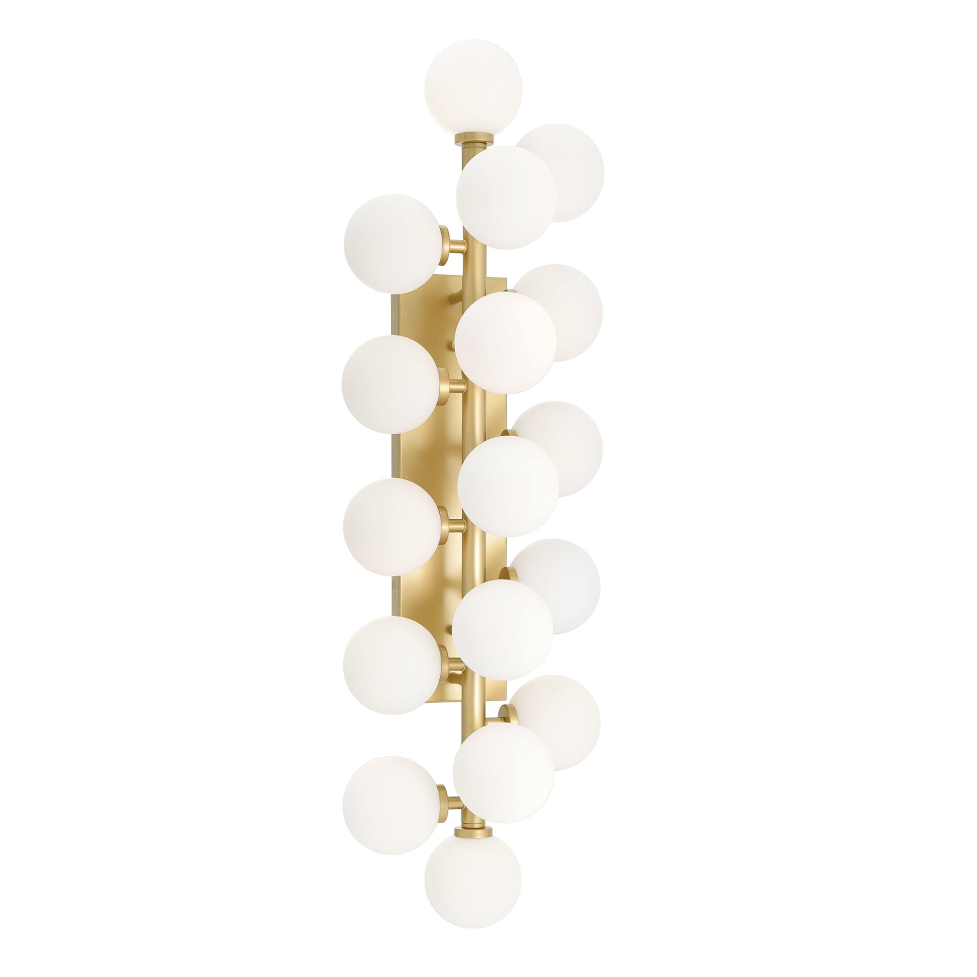 Left. CWI Lighting - Arya 17 Light Wall Sconce With Satin Gold Finish - Satin Gold.