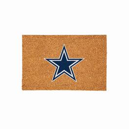 Evergreen Enterprises - Dallas Cowboys 24" x 36" Outdoor Team Logo Coir Mat - Brown