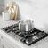 Angle. Bosch - 800 Series 30" Built-In Gas Cooktop with 5 burners - Stainless steel.