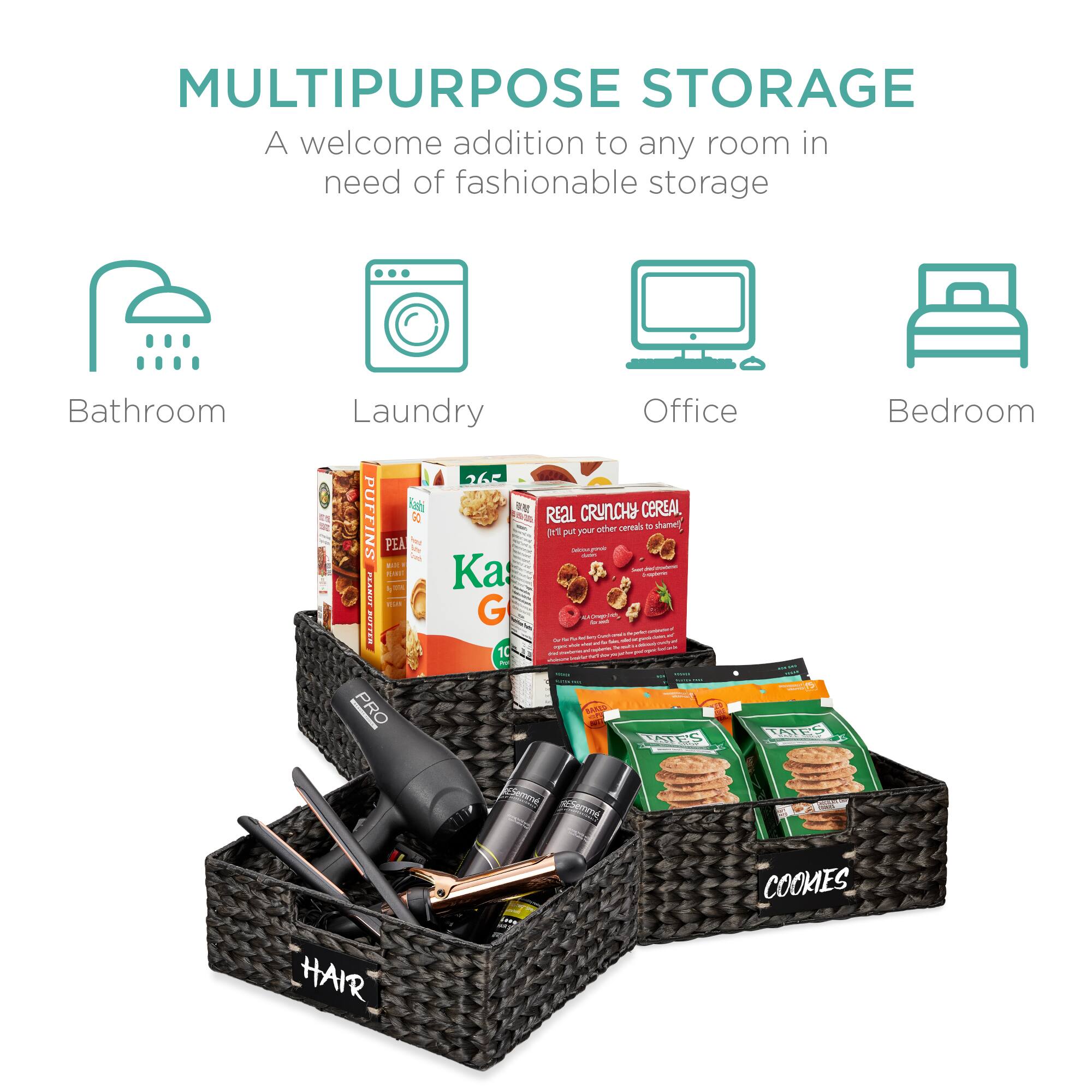 MULTIPURPOSE STORAGE  
A welcome addition to any room in need of fashionable storage  

Bathroom  
Laundry  
Office  
Bedroom  

HAIR  
COOKIES