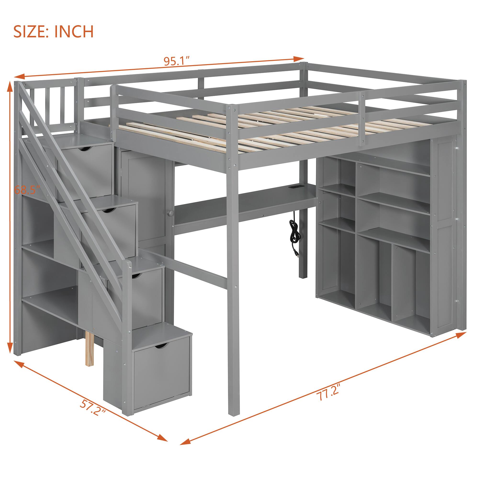SIZE: INCH  
95.1" 68.5" 57.2" 77.2"