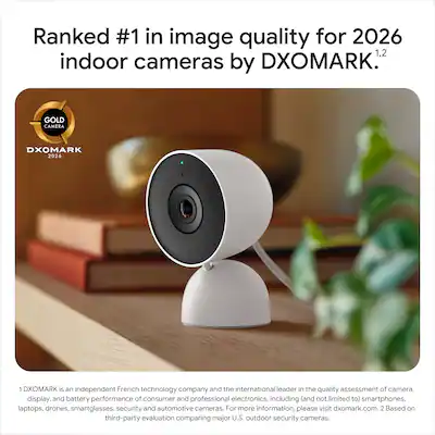 Google Nest Cam Indoor (wired, 3rd gen) Latest Model 2K Video and Google Nest Cam Indoor (wired, 3rd gen) Latest Model 2K Video and