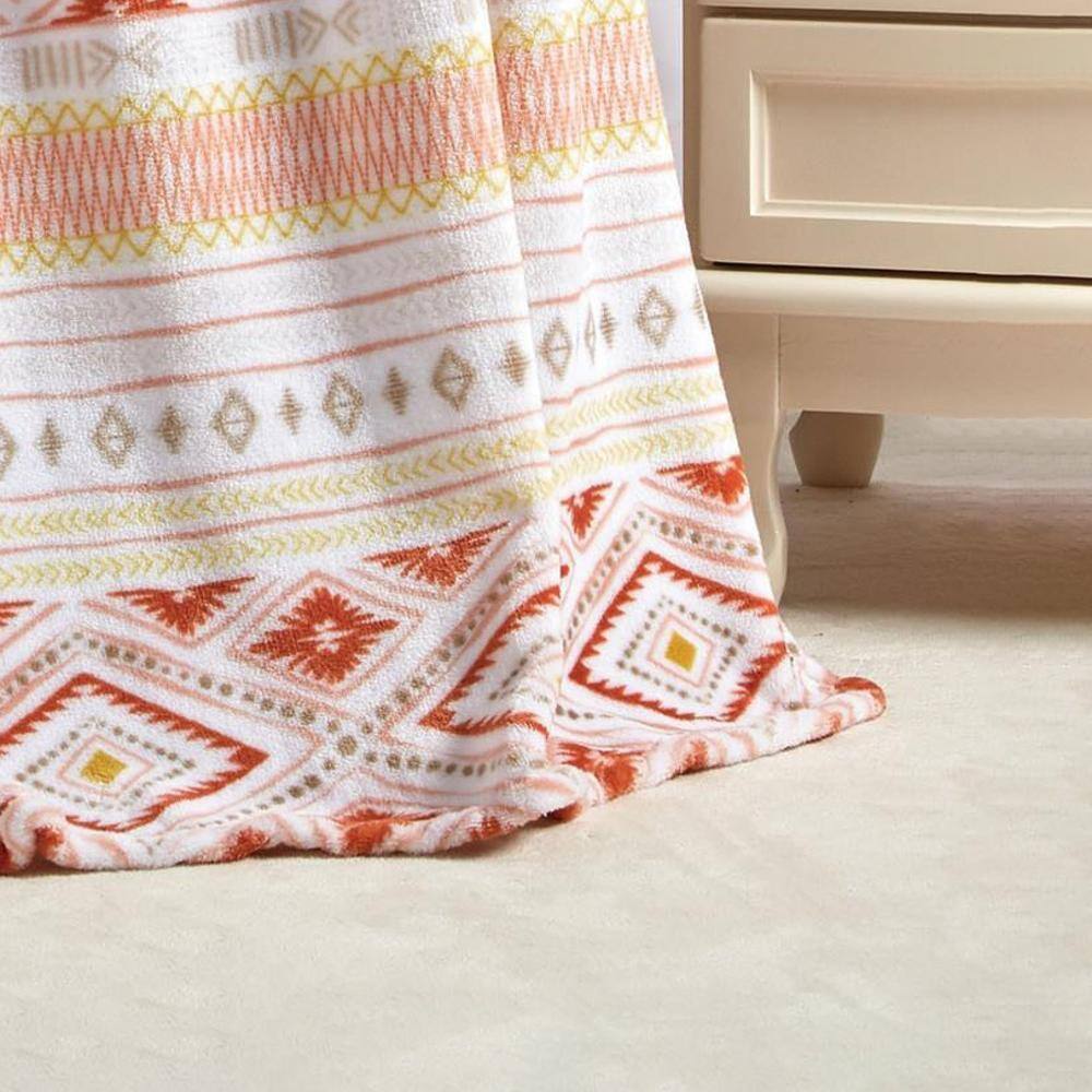 Alt View 2. Noble House - Plazatex Nayati Micro plush Decorative All Season Multi Color 50" X 70" Throw Blanket - Multi.