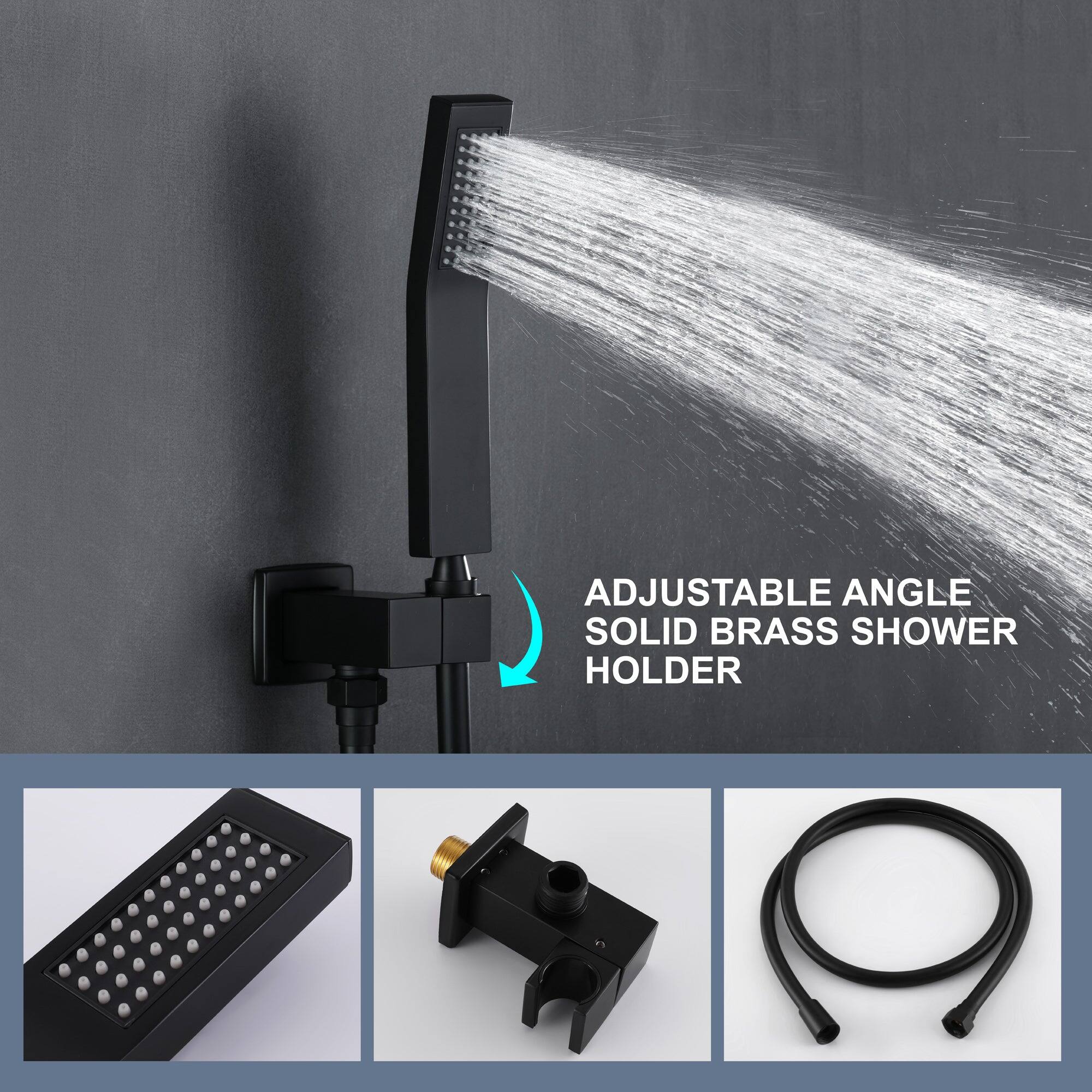 ADJUSTABLE ANGLE SOLID BRASS SHOWER HOLDER