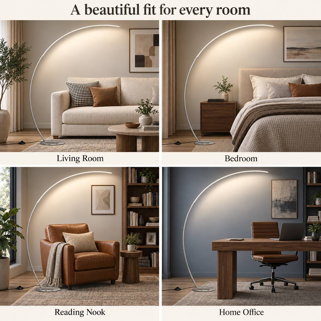 A beautiful fit for every room

Living Room

Bedroom

Reading Nook

Home Office