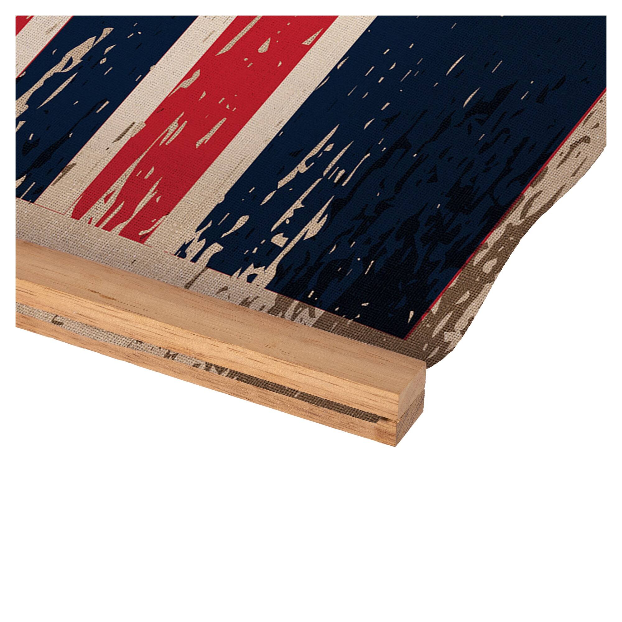 Alt View 2. Evergreen Enterprises - Washington Capitals 24" x 36" Antique Style Canvas Wall Art Tapestry with Wood Frame - Multicolor.