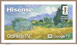 Hisense - 75" Class S7 Series CanvasSmart Google TV 4K QLED Smart Google TV with Hi-Matte Display and UltraSlim Wall Mount (2025)