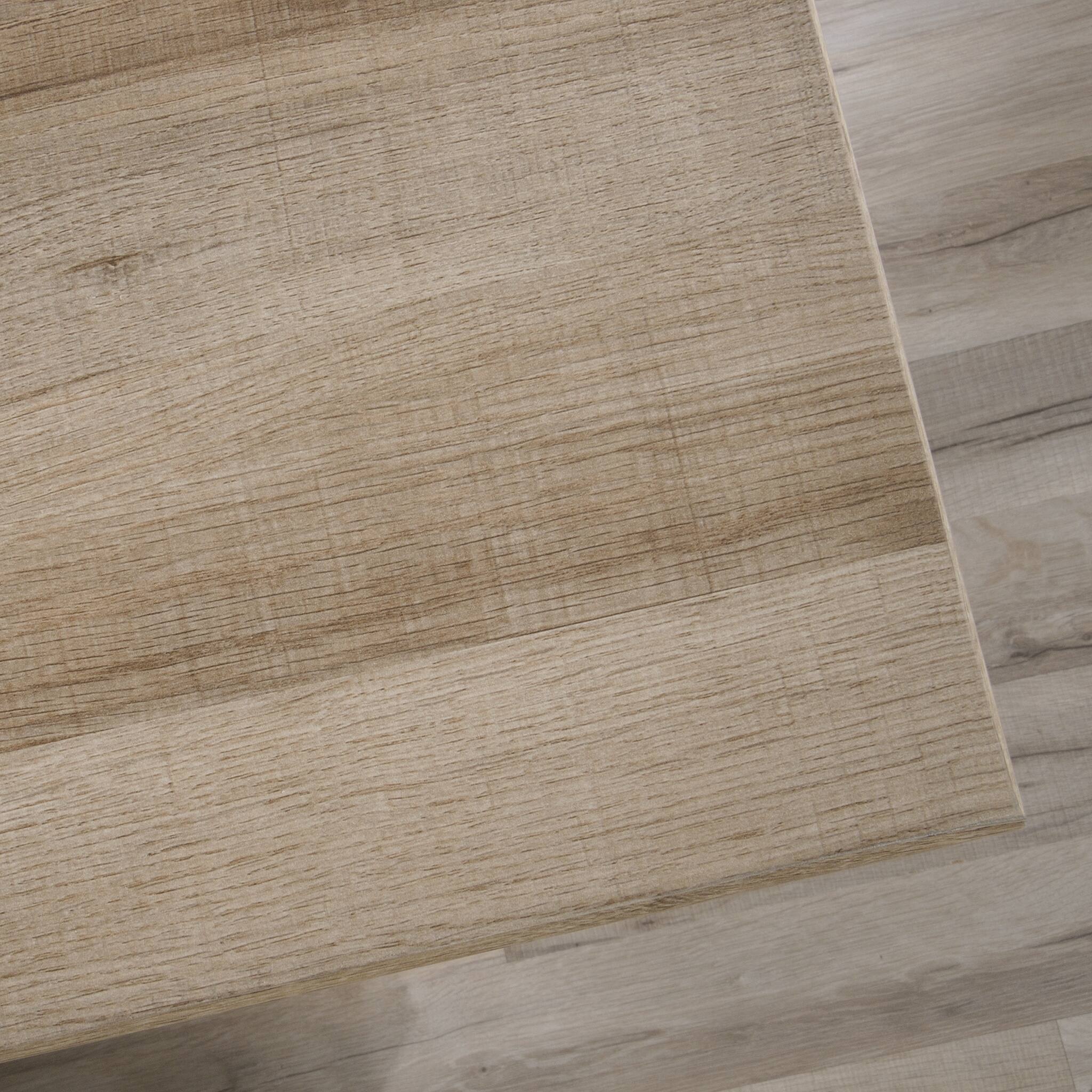 Alt View 9. Glintex - Modern Desk – 56" Workstation with Large Desktop, Multiple Drawers + File Storage, Durable Metal Base for Home Office - Brown.