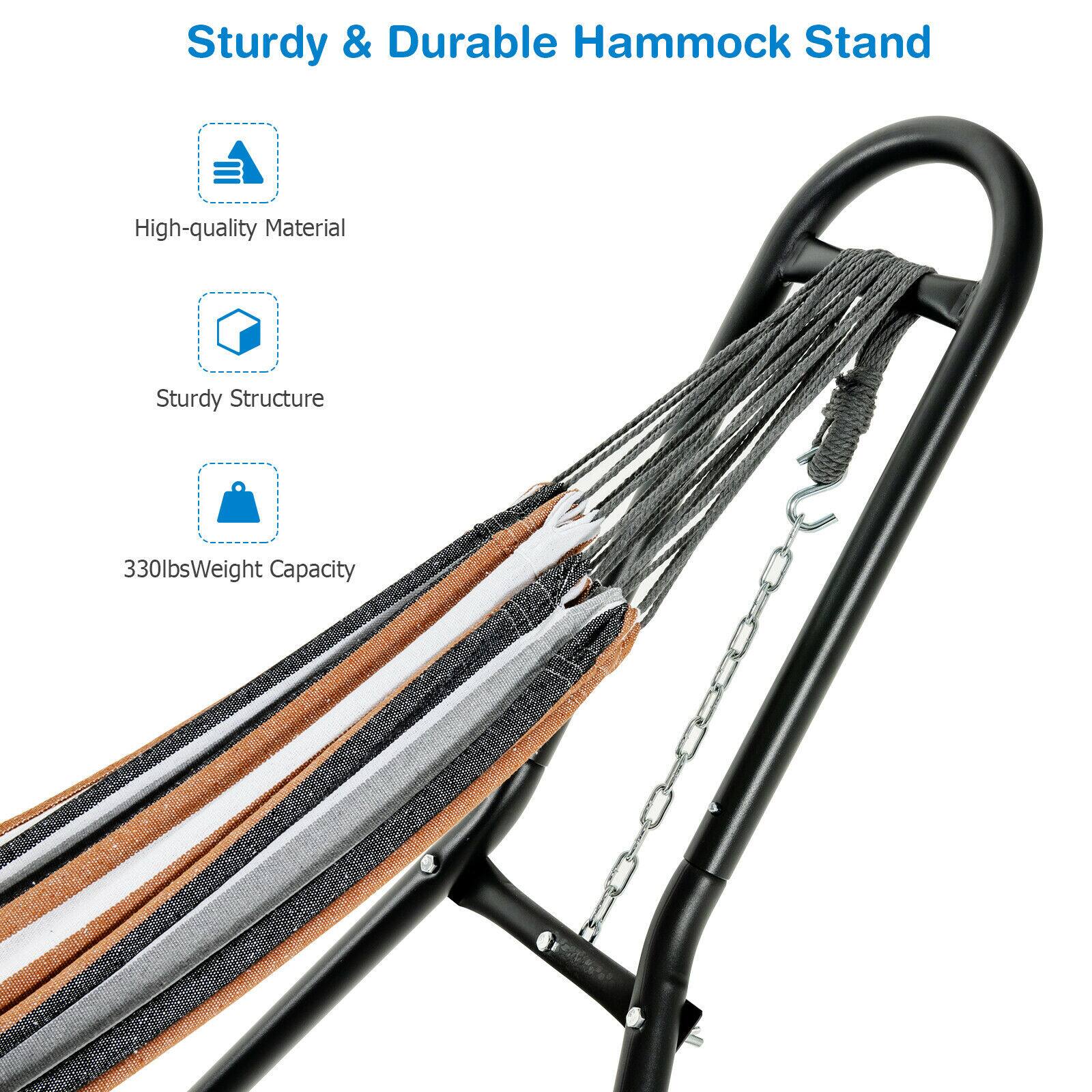 Sturdy & Durable Hammock Stand  
- High-quality Material  
- Sturdy Structure  
- 330lbs Weight Capacity