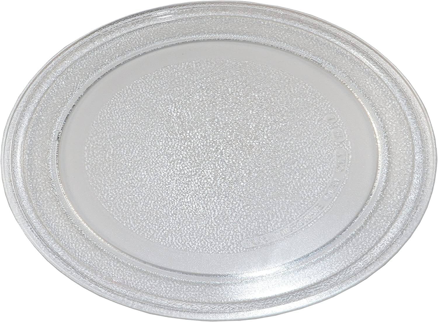 Angle. HQRP - 9.6" 24.5cm Glass Turntable Tray for Small Microwaves GE General Electric, Hamilton Beach, RCA, Sunbeam Microwave.