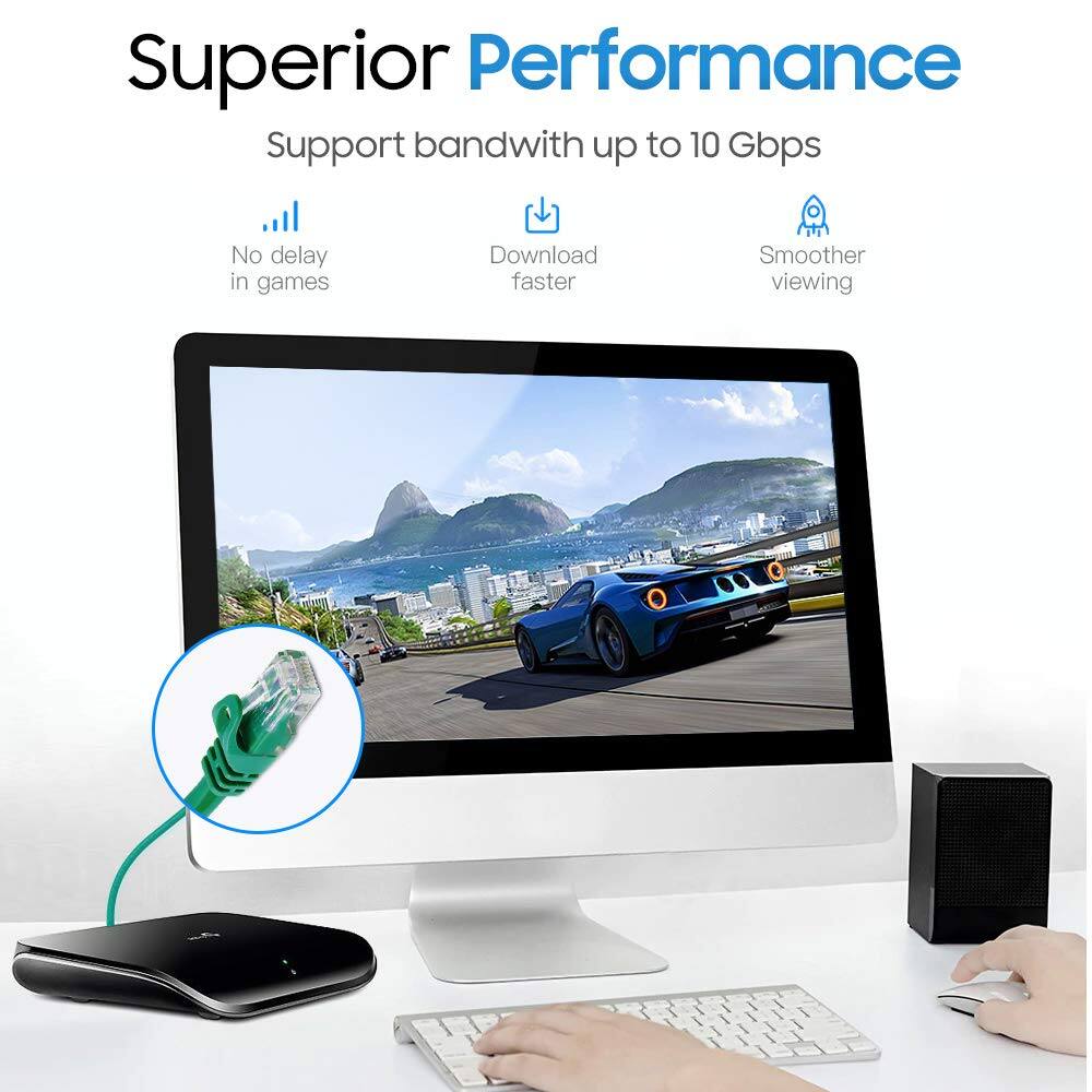 Superior Performance  
Support bandwidth up to 10 Gbps  
- No delay in games  
- Download faster  
- Smoother viewing
