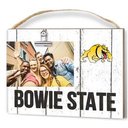 Jardine - Bowie State Bulldogs 8'' x 10'' Weathered Clip It Frame - White