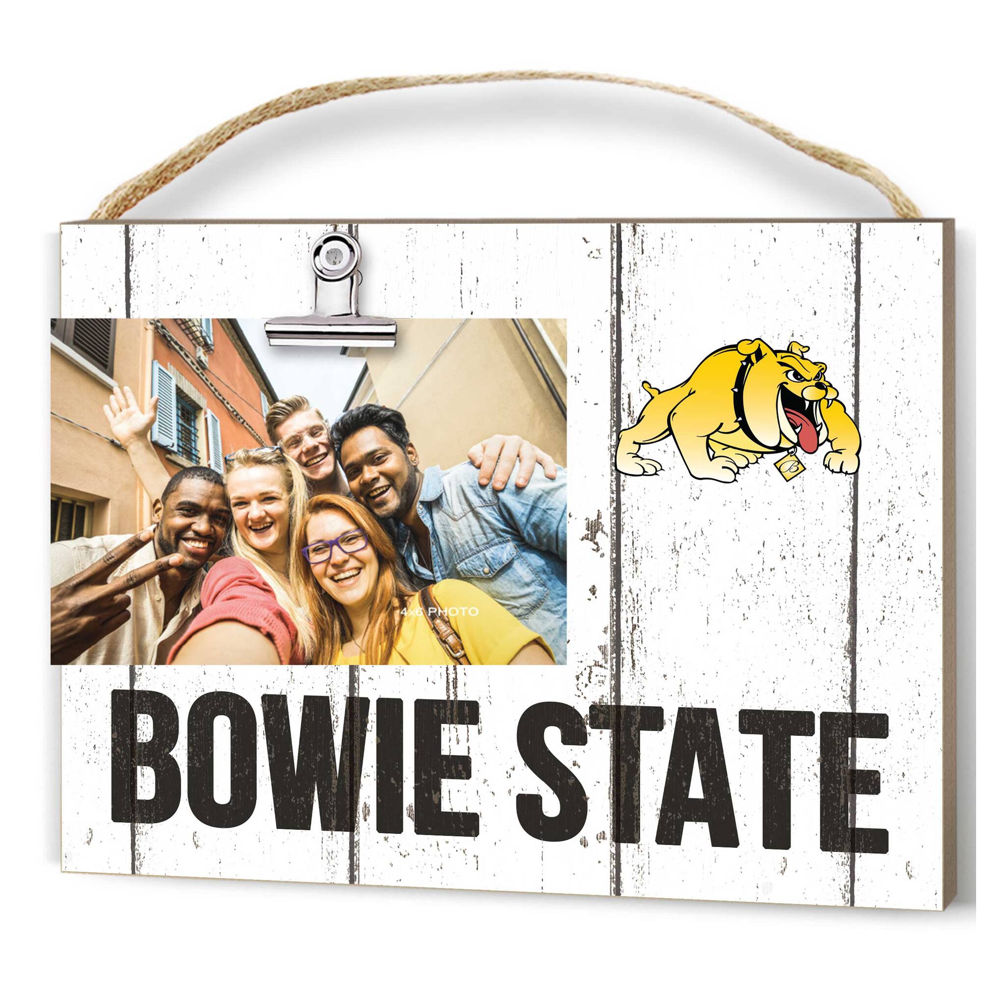 Bowie State Bulldogs 8'' x 10'' Weathered Clip It Frame