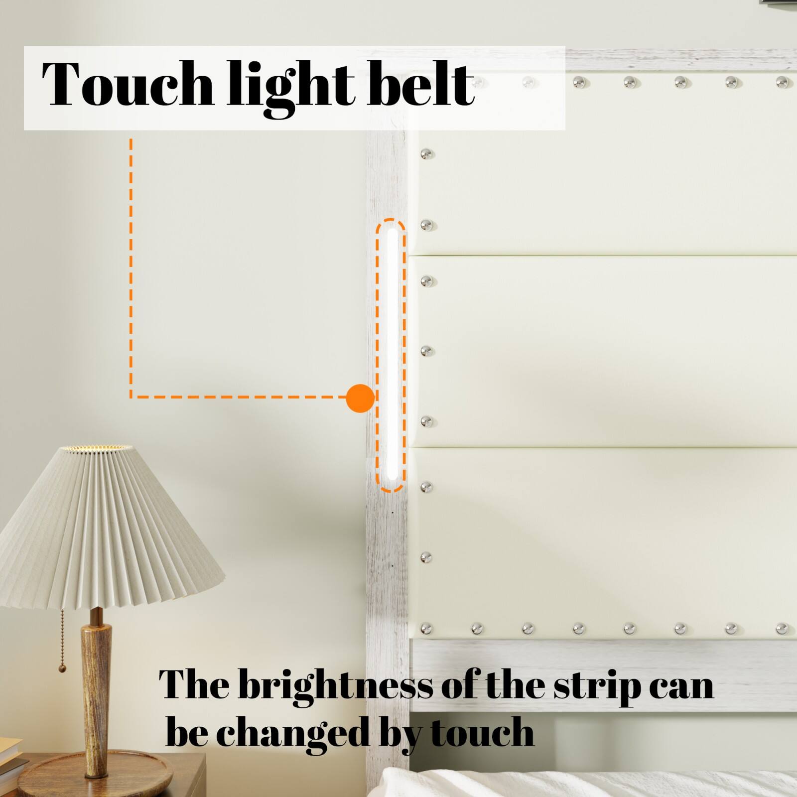Touch light belt

The brightness of the strip can be changed by touch