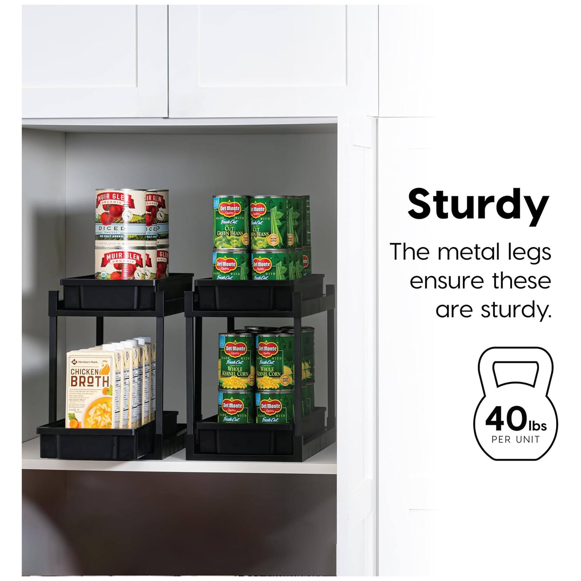 Sturdy

The metal legs ensure these are sturdy.

40 lbs PER UNIT