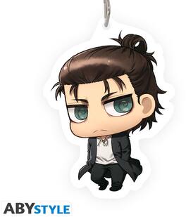 ABYSSE AMERICA - Attack On Titan - Acrylic Keychain - Eren Chibi - COLLECTIBLES - Multicolor