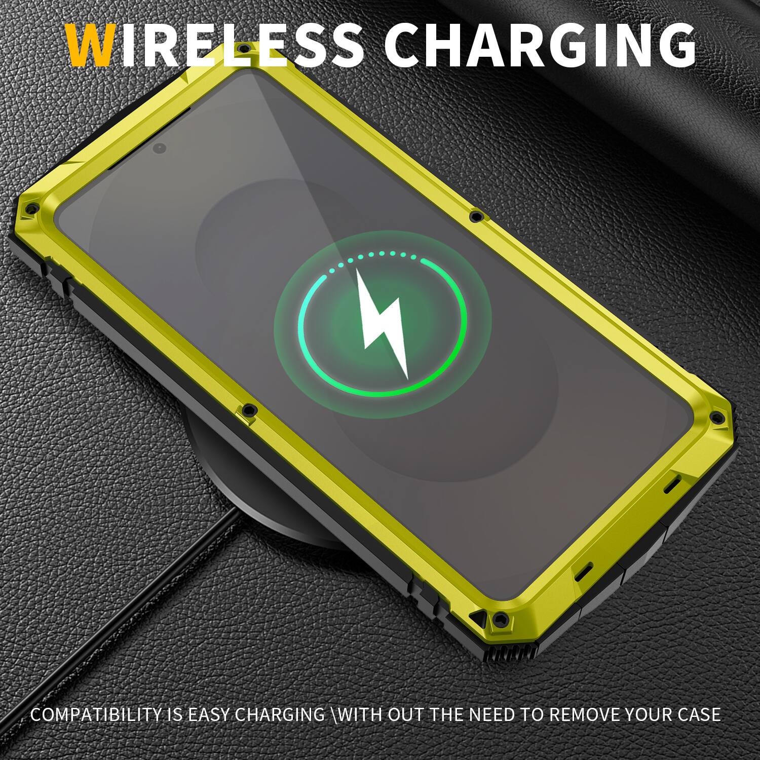 WIRELESS CHARGING

COMPATIBILITY IS EASY CHARGING WITH OUT THE NEED TO REMOVE YOUR CASE
