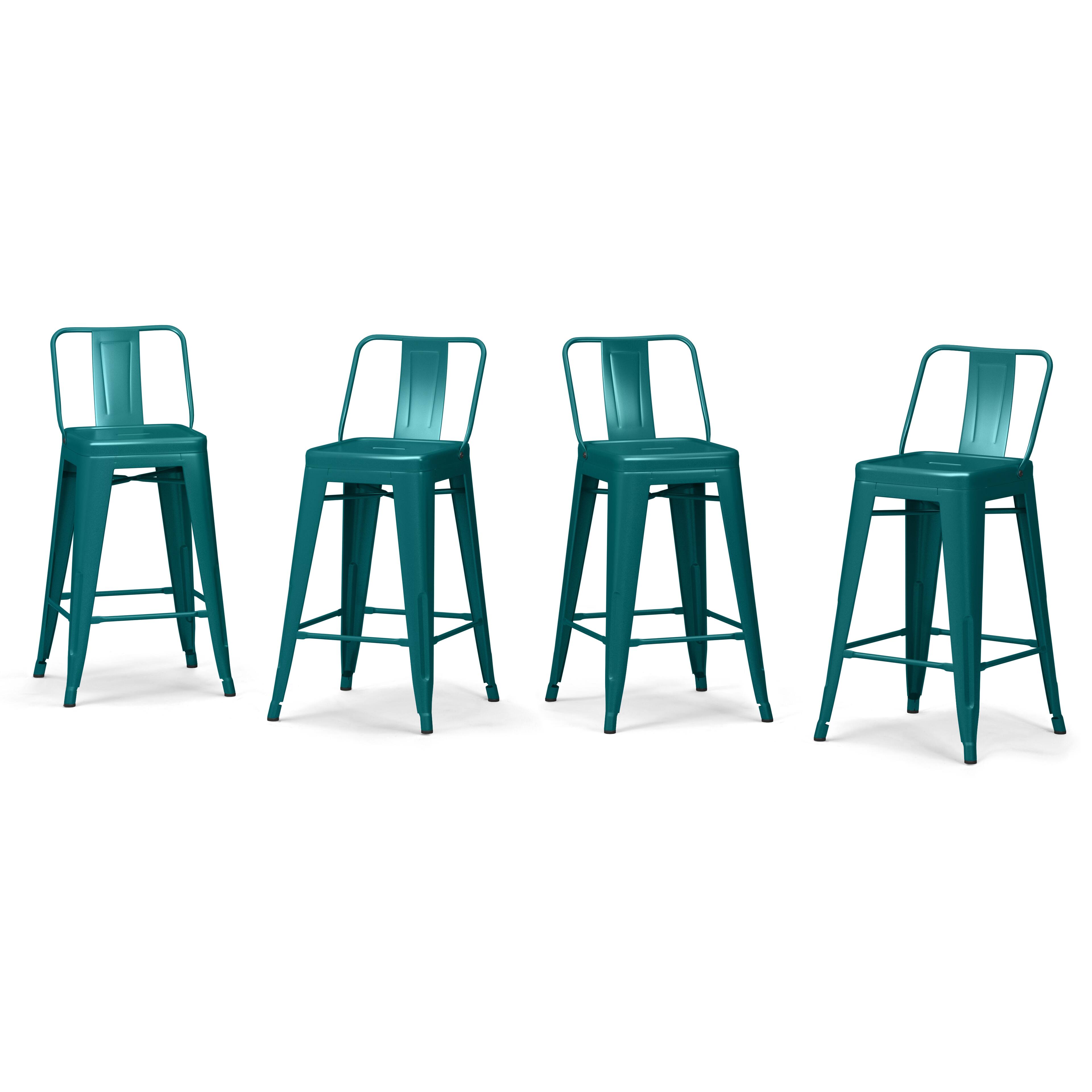 Alt View 12. Simpli Home - Amberly Saddle Counter Height Stool (Set of 2) - Natural/Black.