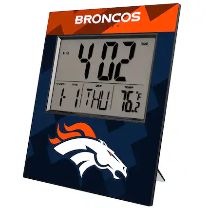 BRONCOS
DENVER
TIME
4:02 PM
MONTH DATE DAY TEMP
1 11 THU 76°F 10.2