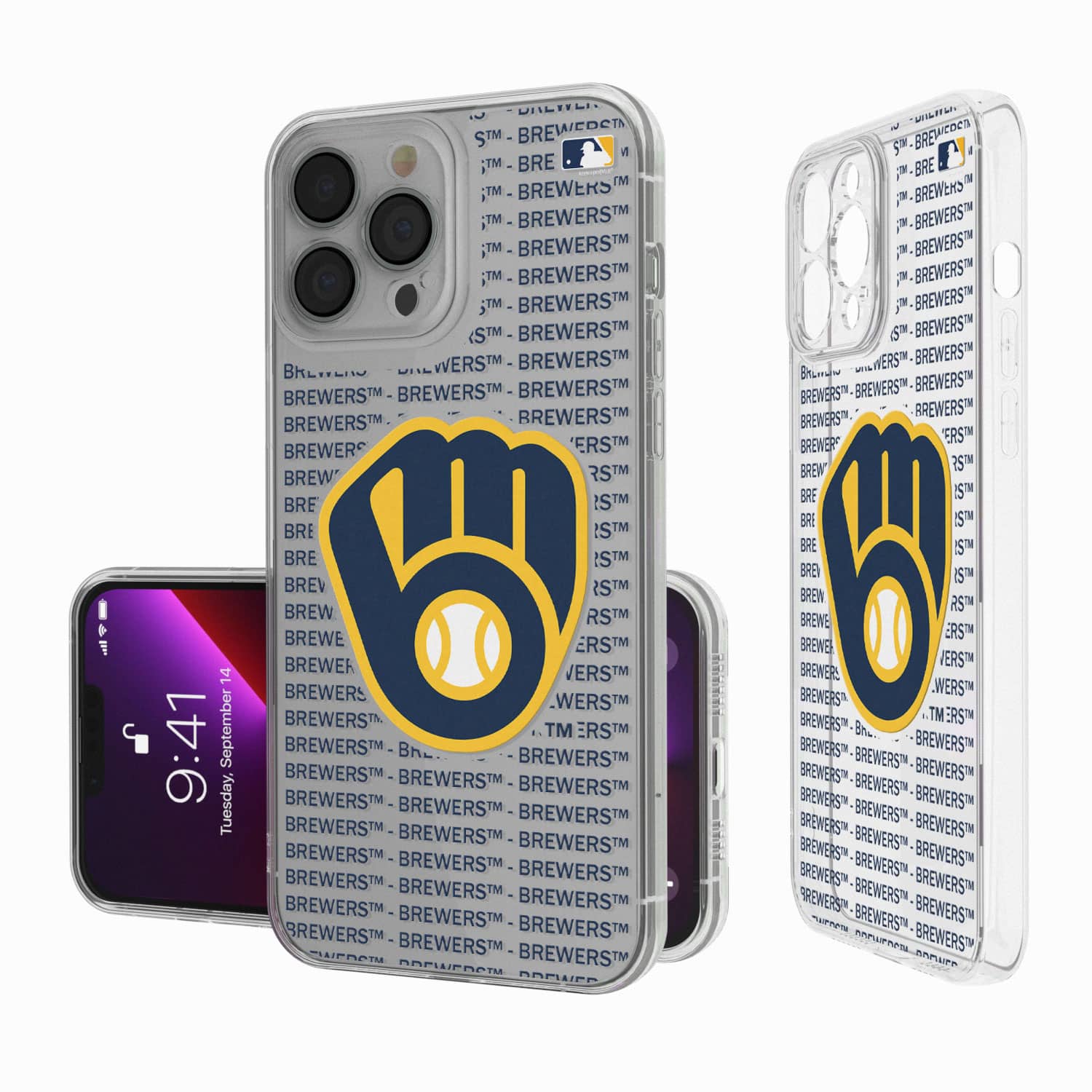 Keyscaper - MLB - Milwaukee Brewers - Text Backdrop Clear iPhone Case - 13 mini - Multicolor price history on PriceWatchPro