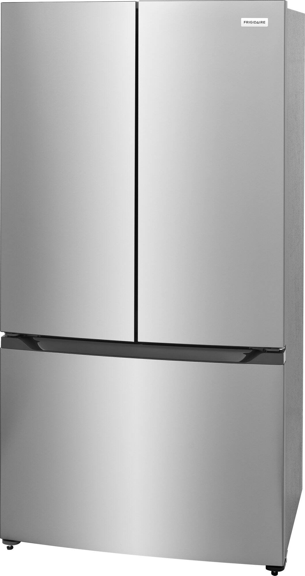 Angle. Frigidaire - 20 Cu. Ft. Counter Depth French Door Refrigerator with Internal Water Dispenser - Fingerprint-Resistant Stainless Steel Look.