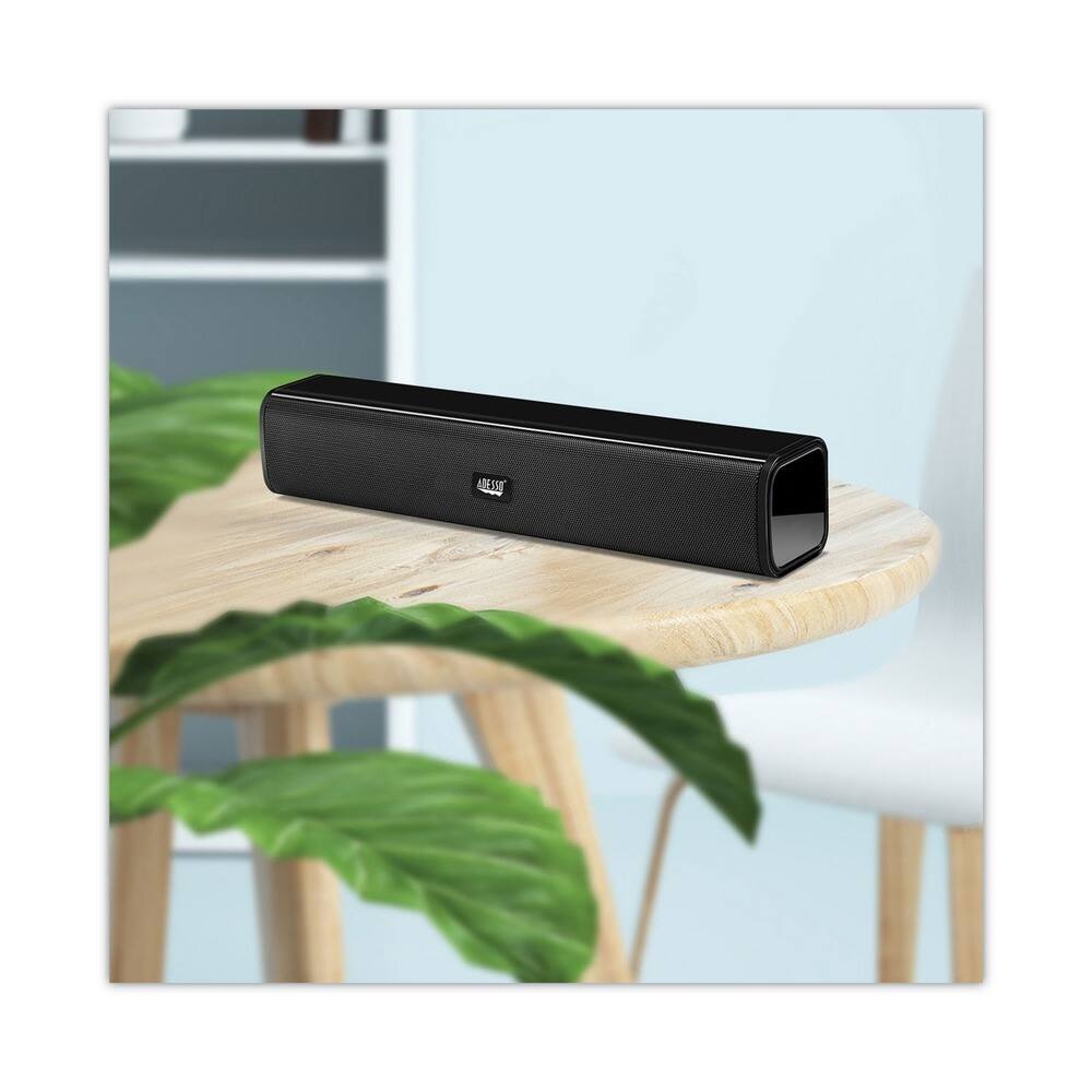 Back. Adesso - Xtream S5 Stereo Multimedia Soundbar Speaker - Black - Black.