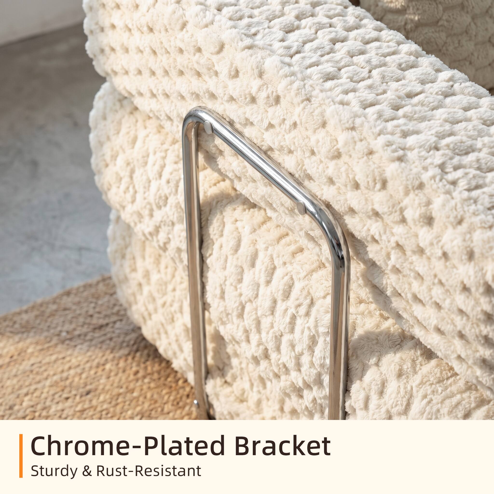 Chrome-Plated Bracket  
Sturdy & Rust-Resistant