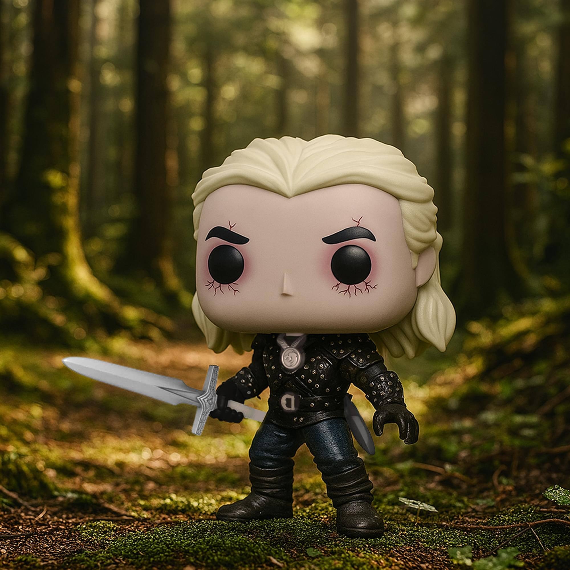 Alt View 2. Funko - The Witcher (Netflix) Funko POP Vinyl Figure | Geralt Chase - Black.