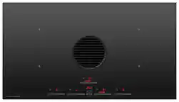 Fisher & Paykel - 36" Downdraft Induction Cooktop Duct Out - Black - Front_Zoom