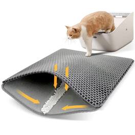 Katziela - MEOW LITTER MAT CAT LITTER TRAPPING MAT - Gray