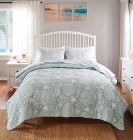 BreeBe - Marina Coverlet Set - 2 Piece Twin/XL - Seafoam
