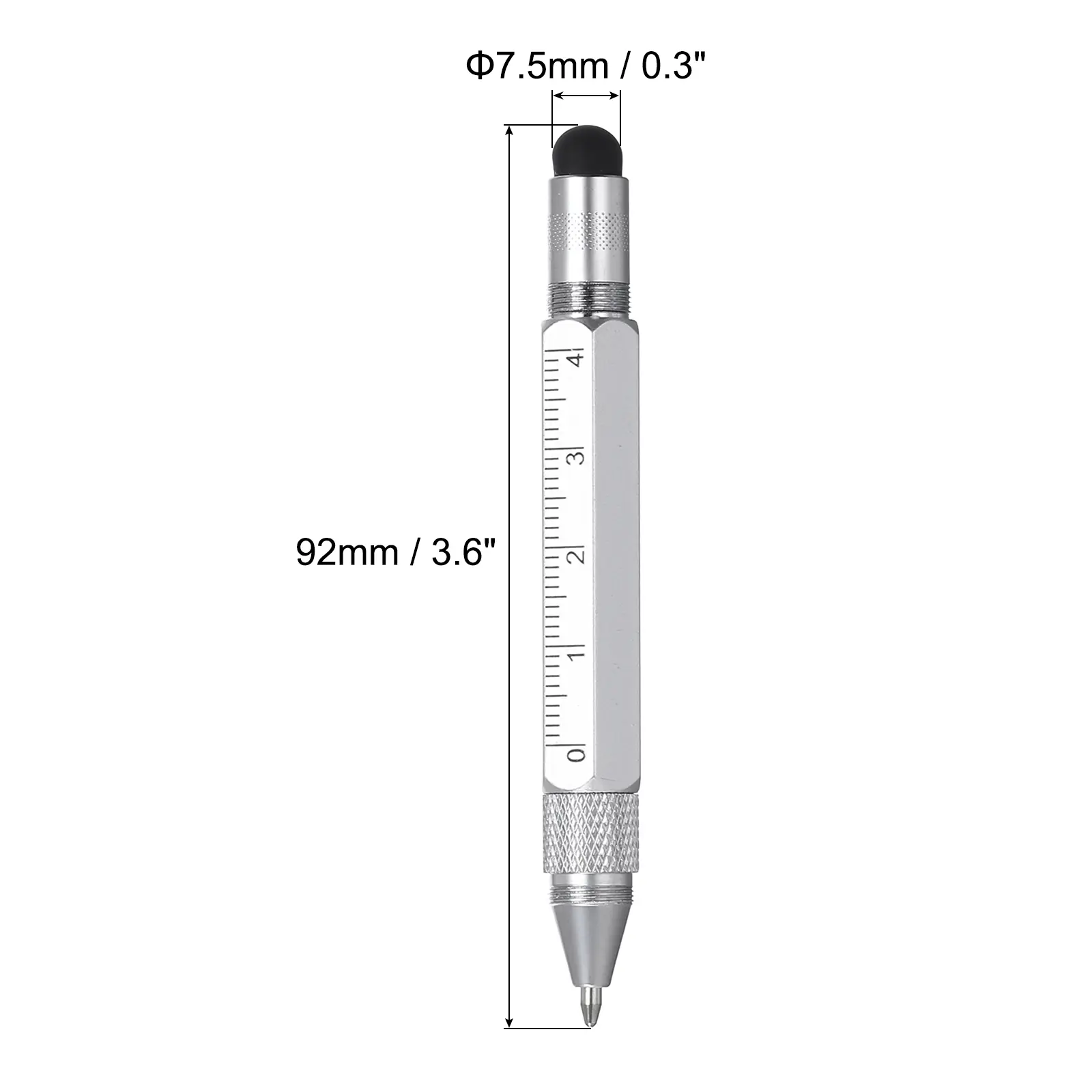 7.5mm / 0.3"  
92mm / 3.6"