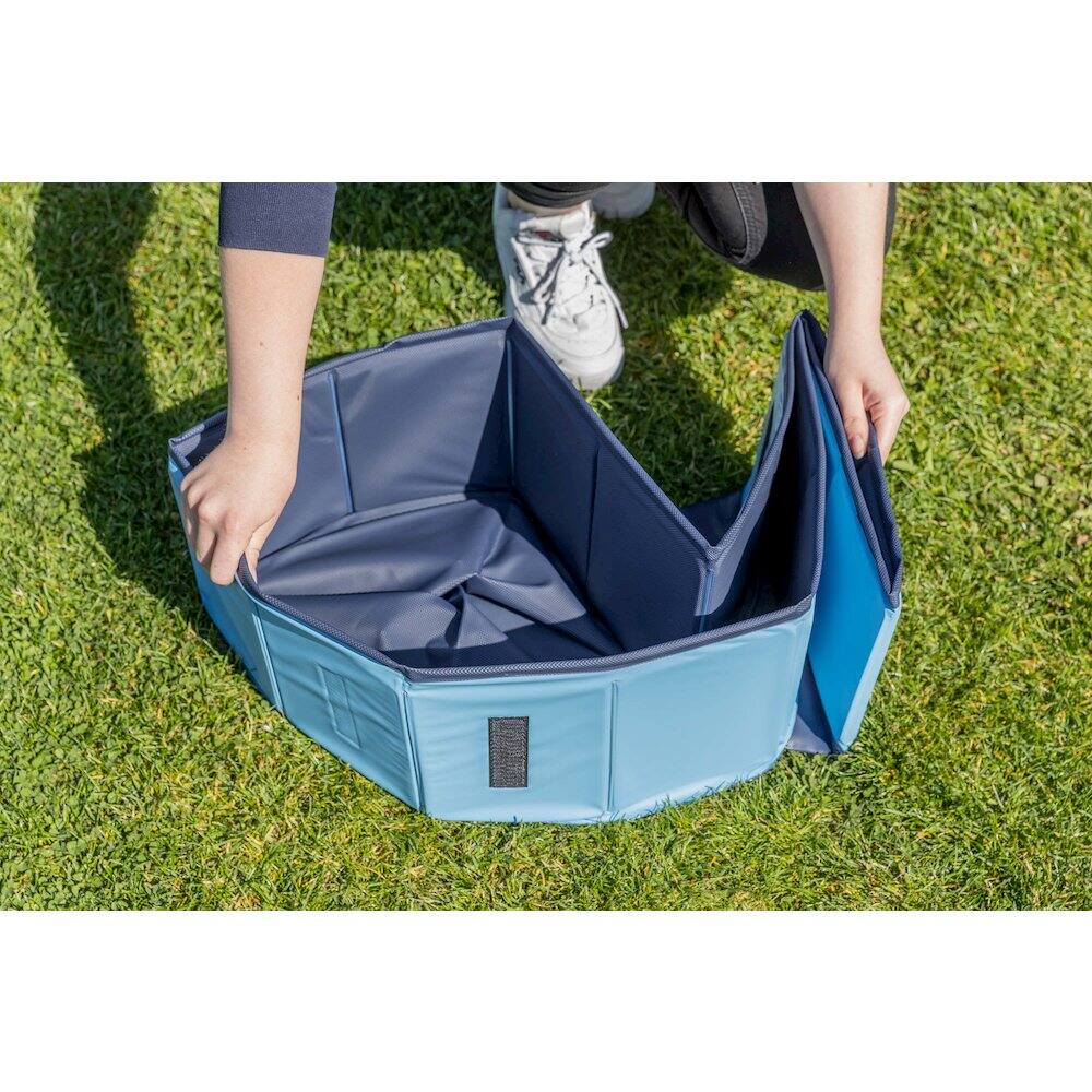 Alt View 2. TRIXIE - Outdoor Splash Pool for Dogs, Foldable Playpen, Bathtub - Blue.