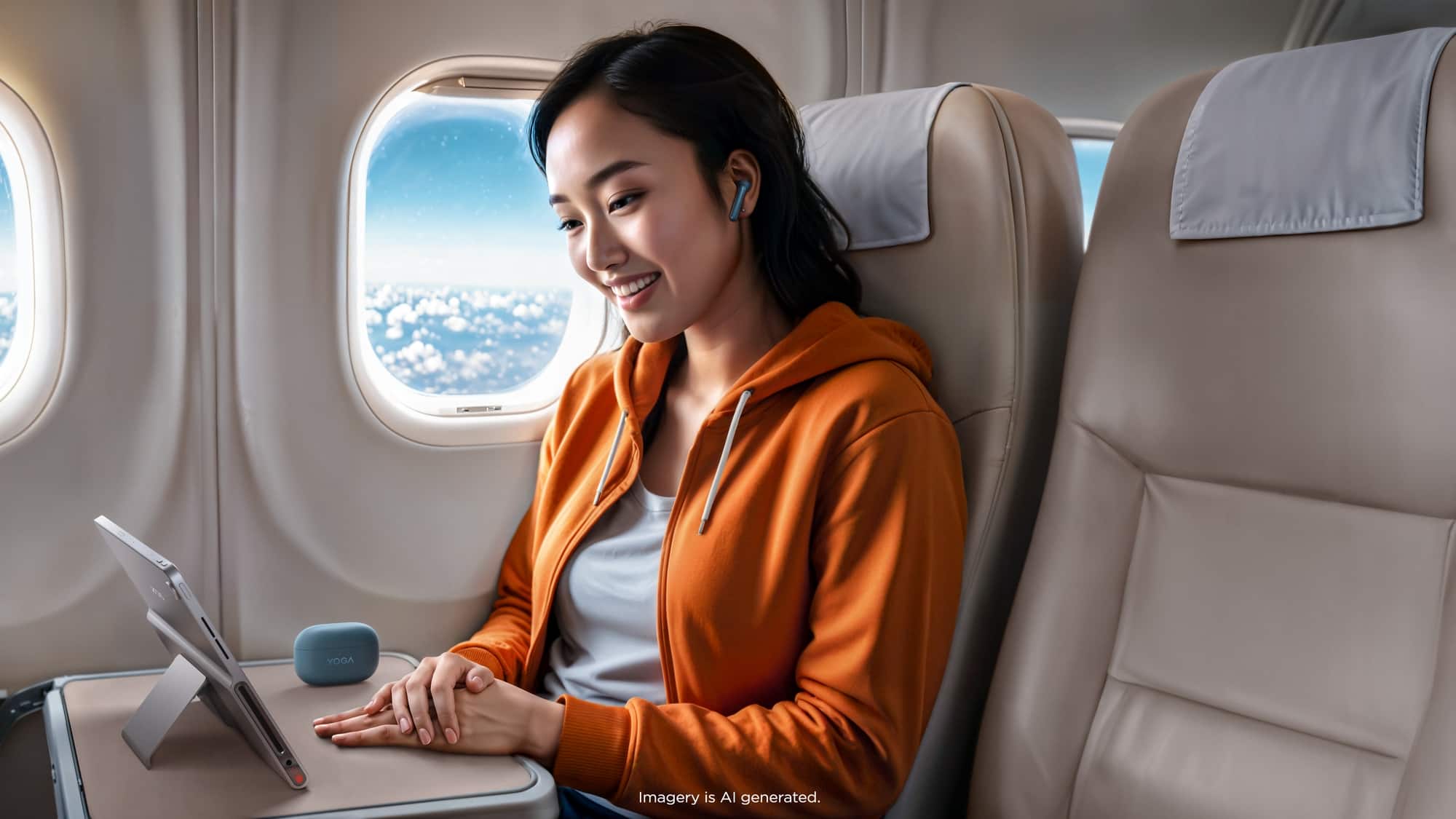 A Yoga Imagery is AI generated.