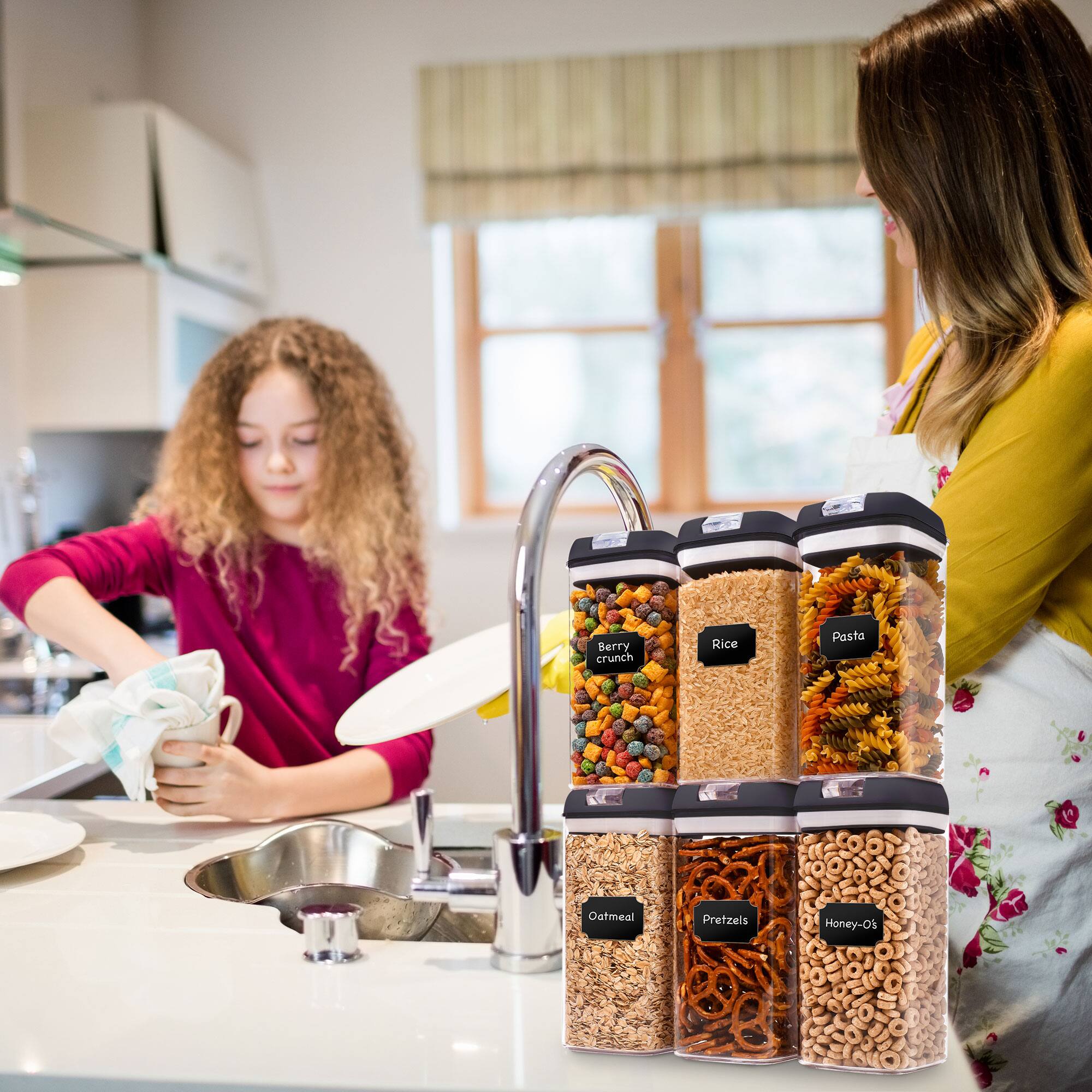 Berry crunch  
Rice  
Pasta  
Oatmeal  
Pretzels  
Honey-O's