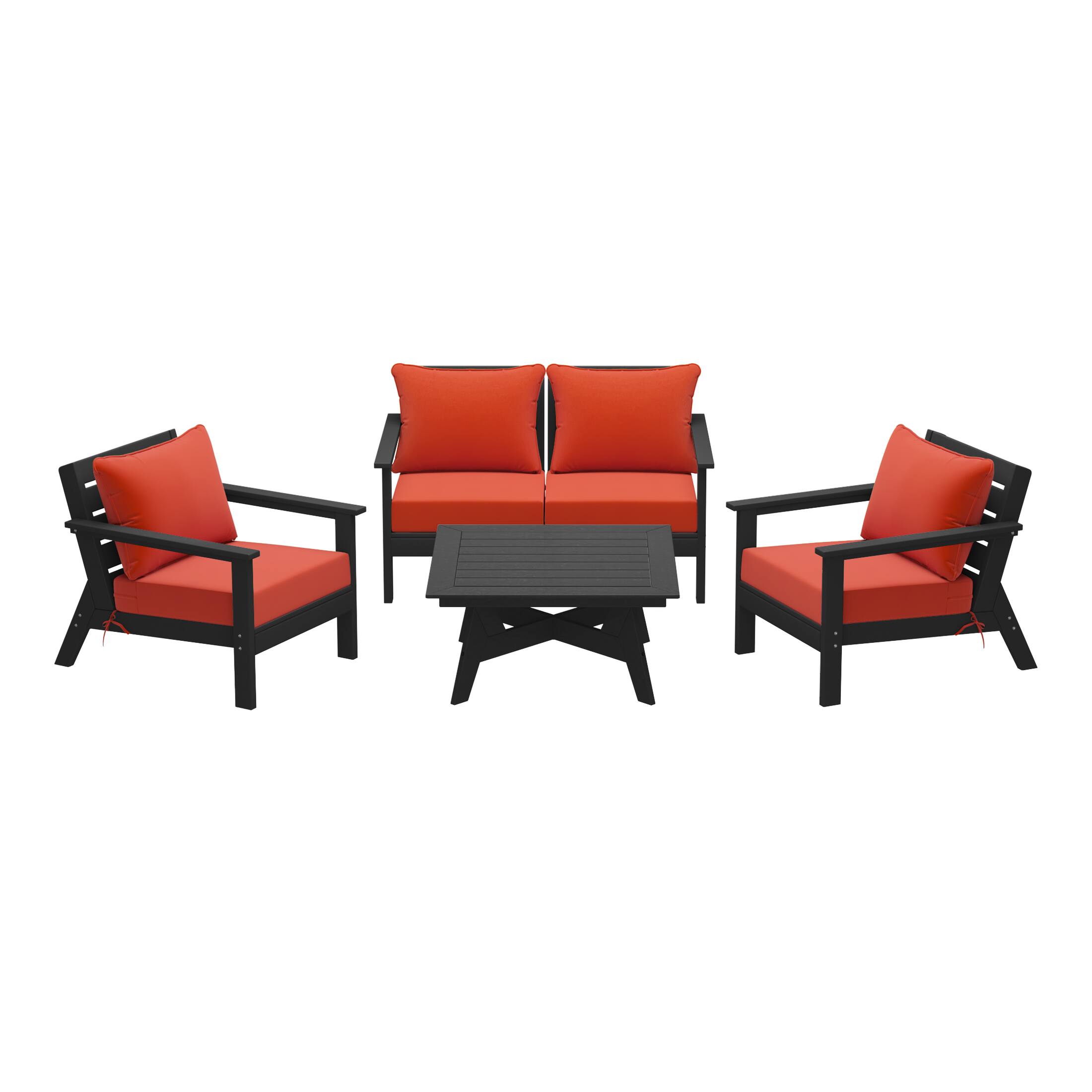 Black/Orange