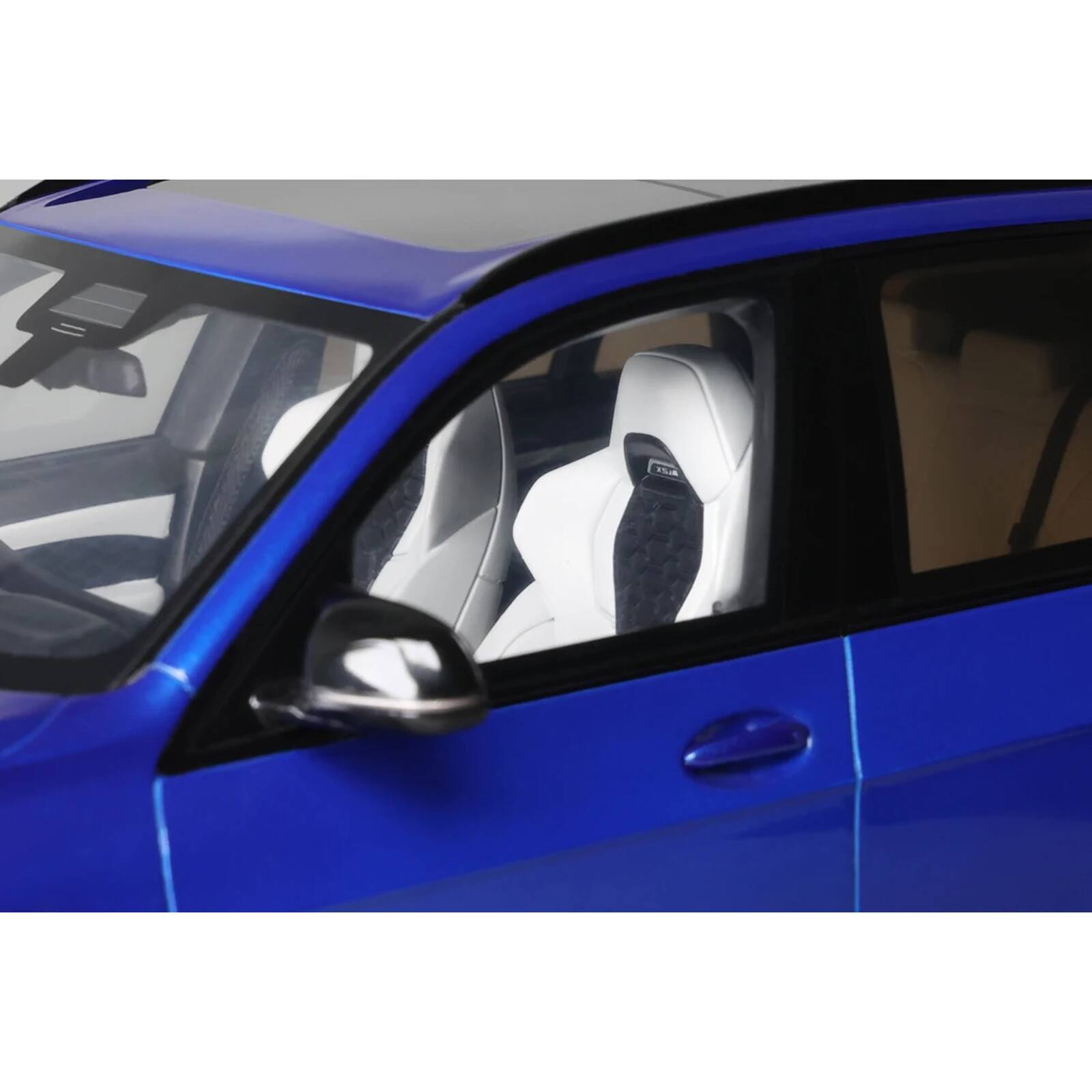Alt View 2. GT Spirit - 2023 BMW X5 M Competition Blue Metallic with Black Top 1/18 Model Car by GT Spirit.