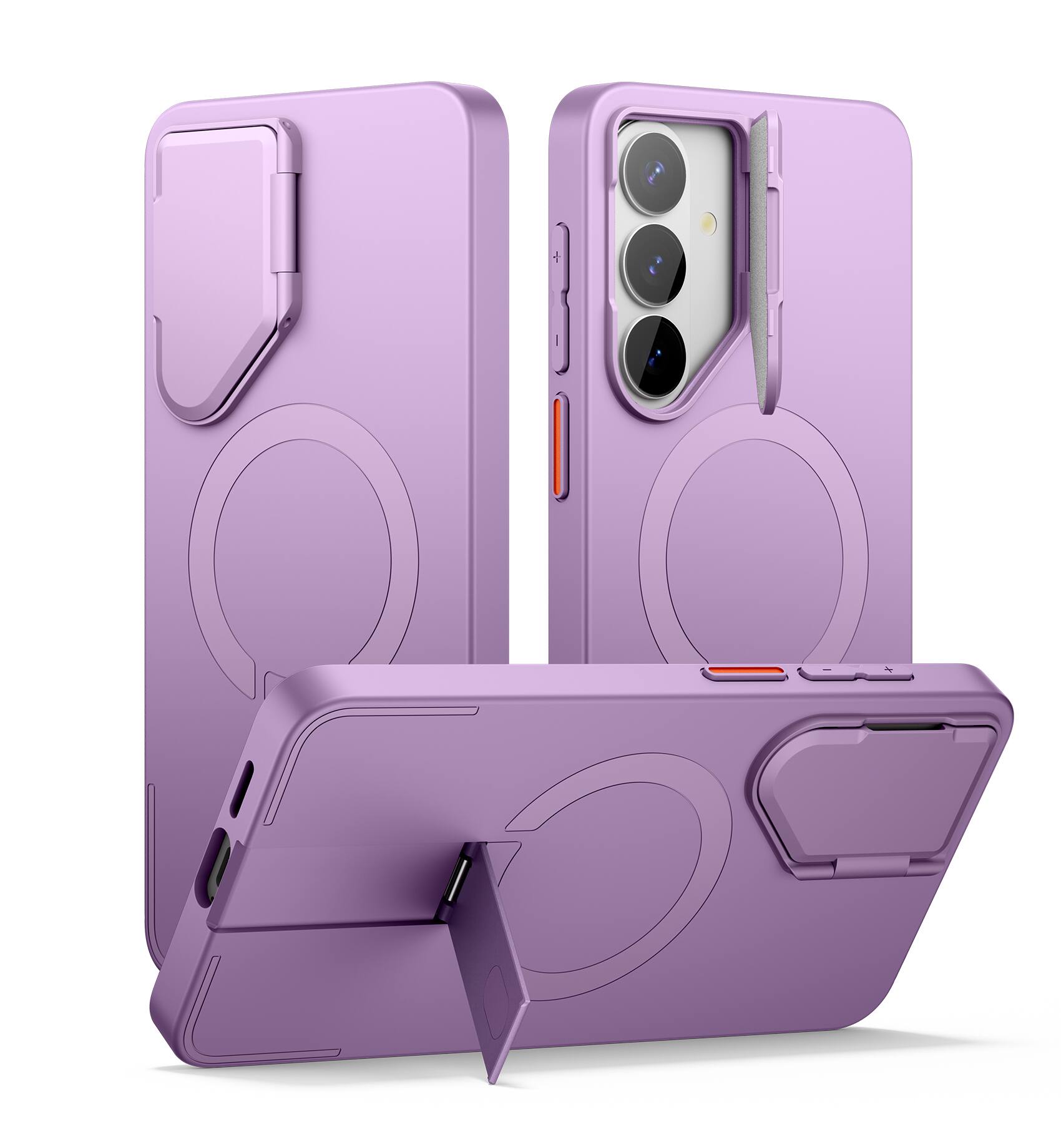 SURITCH - Phone Case for Samsung Galaxy S26+ Plus, Magnetic Protective Cover with Camera Cover & Adjustable Metal Kickstand - Taro Purple price history on PriceWatchPro