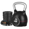 VEVOR - Kettlebell, Adjustable Kettlebell with 7 Weight Levels (5, 11.5, 18, 24.5, 31, 37.5, 44 lbs) - Black