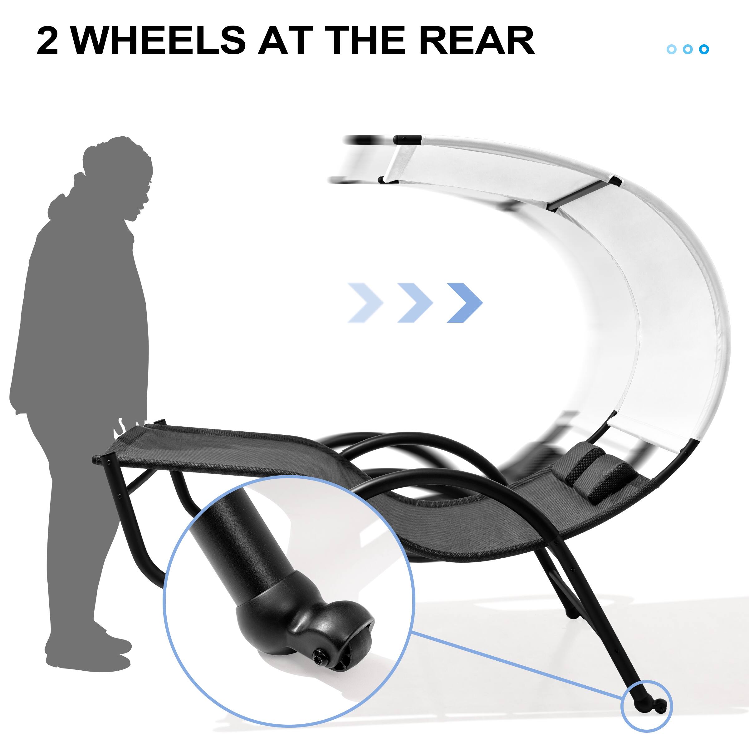 2 WHEELS AT THE REAR