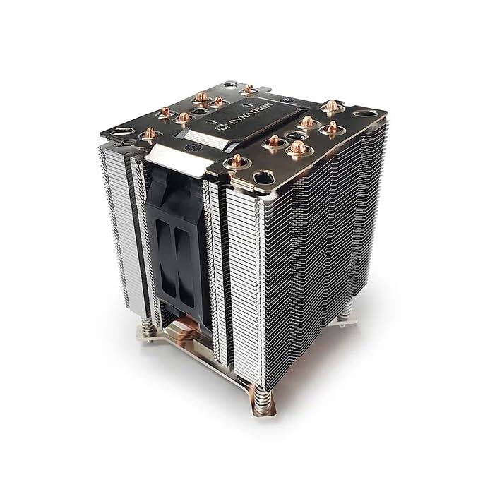 Front. Dynatron - Q11P 4U Active CPU Cooler for Intel LGA1851/LGA1700 - Aluminum.
