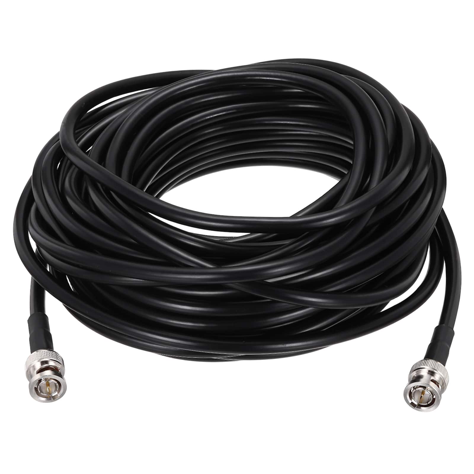 Unique Bargains - 6G-SDI BNC M/M 75 Ohm RG59 Coaxial Video Jumper Cable for Camera Surveillance, Supports HD-SDI/3G/6G-SDI/4K/8K - Black