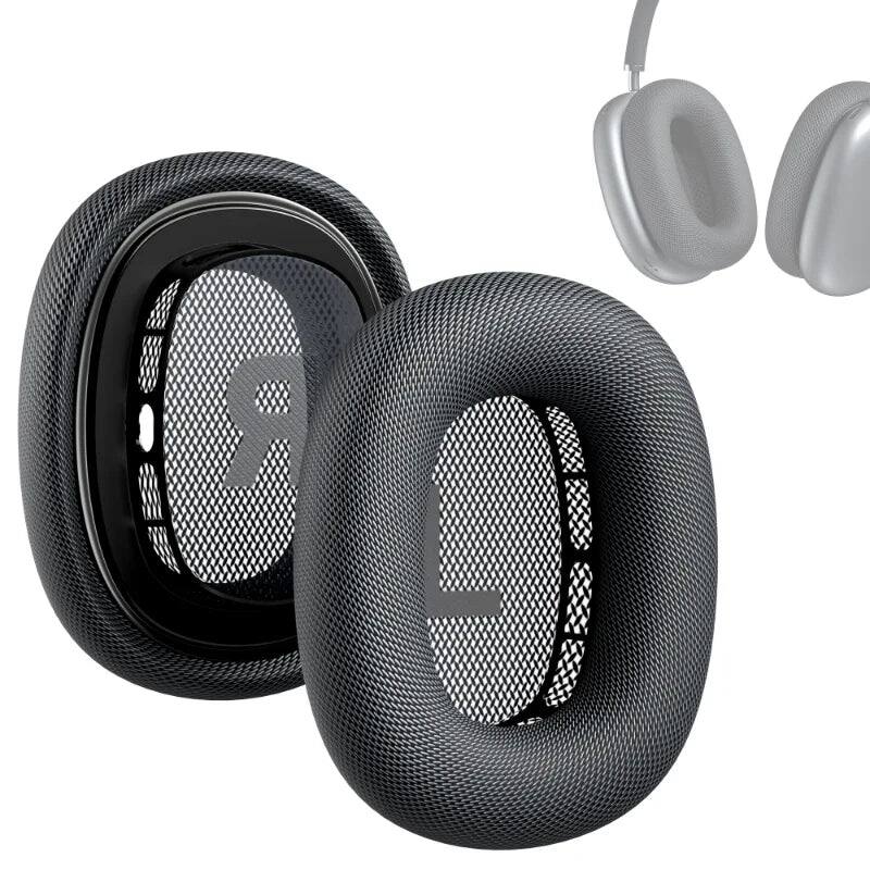 Alt View 7. RomeTech - Premium Replacement Ear Cushions Compatible with Apple AirPods Max – Durable Mesh Fabric and Soft Foam Earpads - Purple.