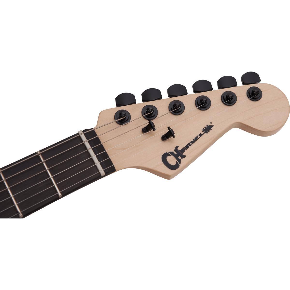 Alt View 7. Charvel - Charvel Pro-Mod San Dimas Style 1 HSS FR E Sassafras Electric Guitar, Ebony Fingerboard, Satin Black.
