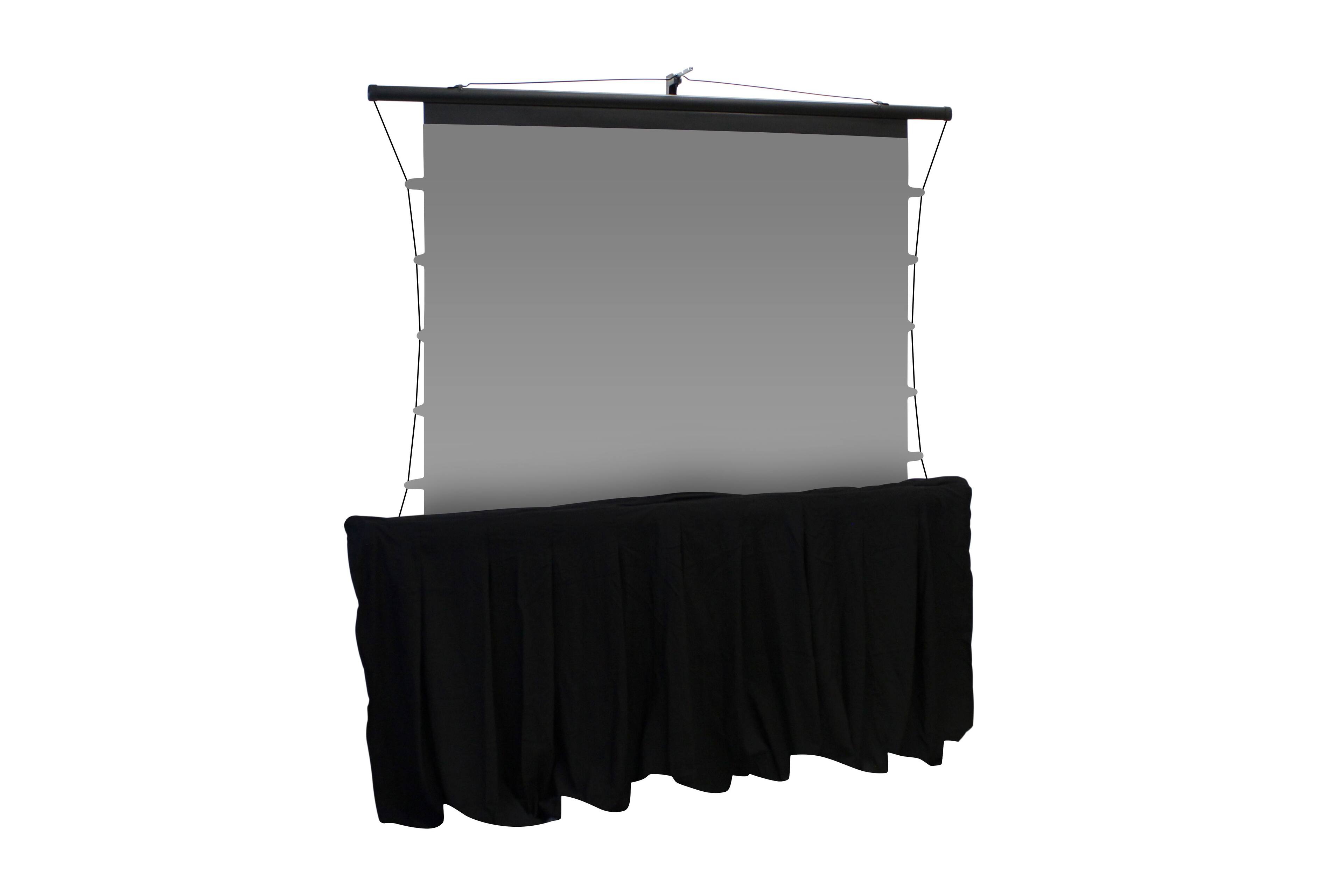 Alt View 5. Elite Screens - Light-On CLR® 3 Ceiling Light Rejecting Tripod Portable Ultra-Short Throw Projector Screen, 55" Diag., 4:3,TT55V-CLR3 - Black.