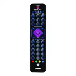RCA - Platinum Pro 4-Device Ultra-Thin Universal Streaming Remote Control - Black