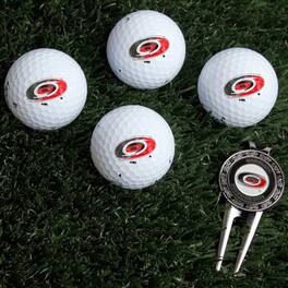 Team Golf - Carolina Hurricanes Four Golf Ball Gift Set - Multicolor
