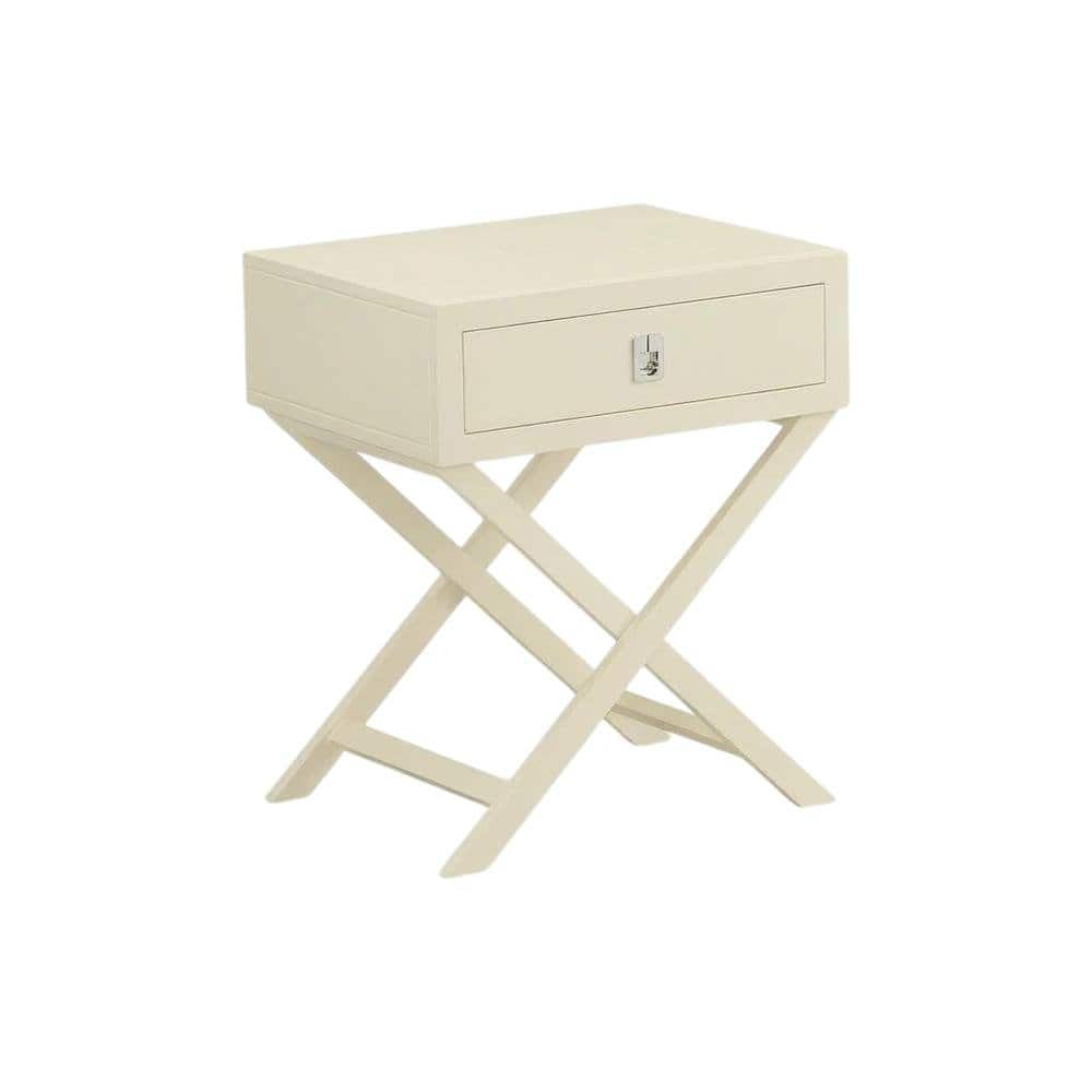 FurniFact - White Bedroom Nightstand with Spacious Surface and Modern Design - Brown price history on PriceWatchPro